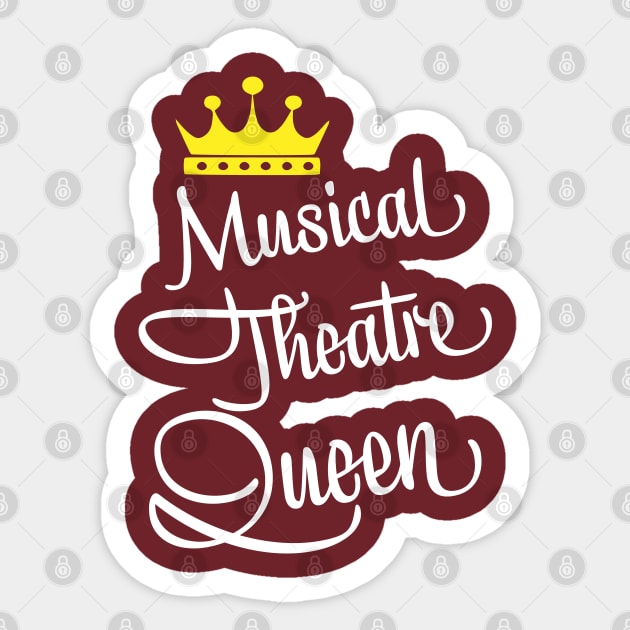 Musical Theatre Queen Sticker by CafeConCawfee